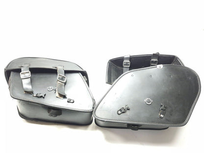 Viking Bags Leather Saddlebags Harley Dyna Fat Bob Fxdf 2008-2017 Hard Mount OEM