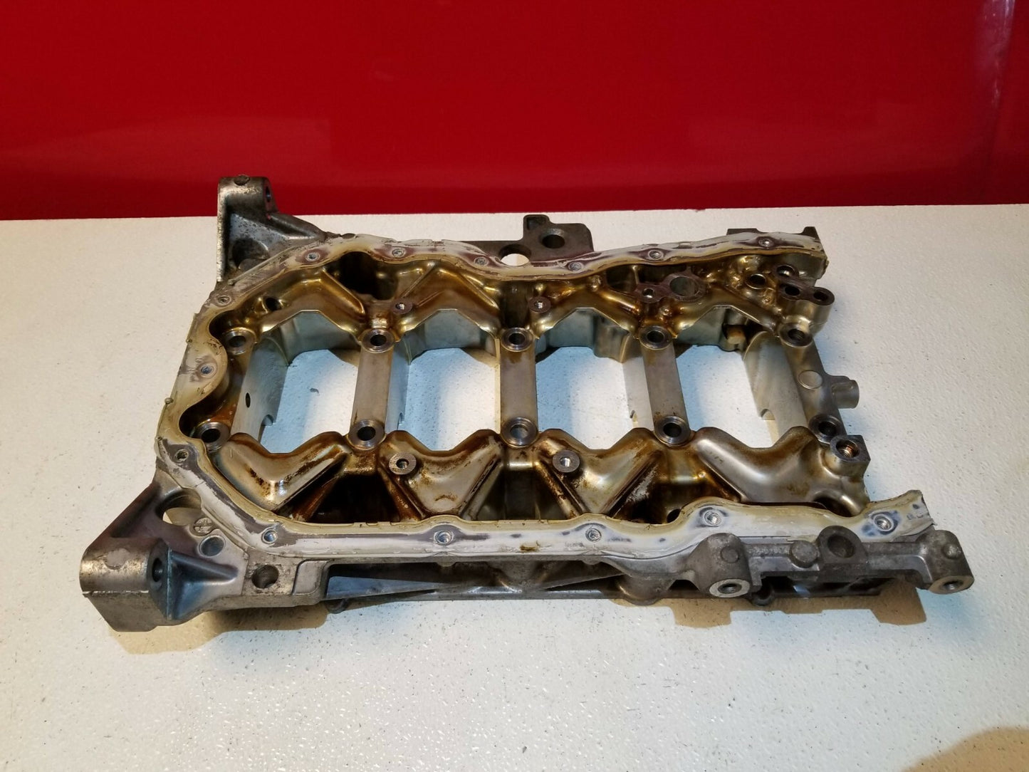 2016 Mazda 3 2.0l Engine Crankshaft Lower Block Housing OEM