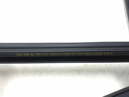 2019 Tesla Model 3 Rear Door Weatherstrip Seal Driver Side Left 2pcs OEM