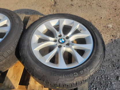 2014 BMW X5 F15 Wheel Rim 19x9j & Tire 255/50r19 Continental. 2 Wheels