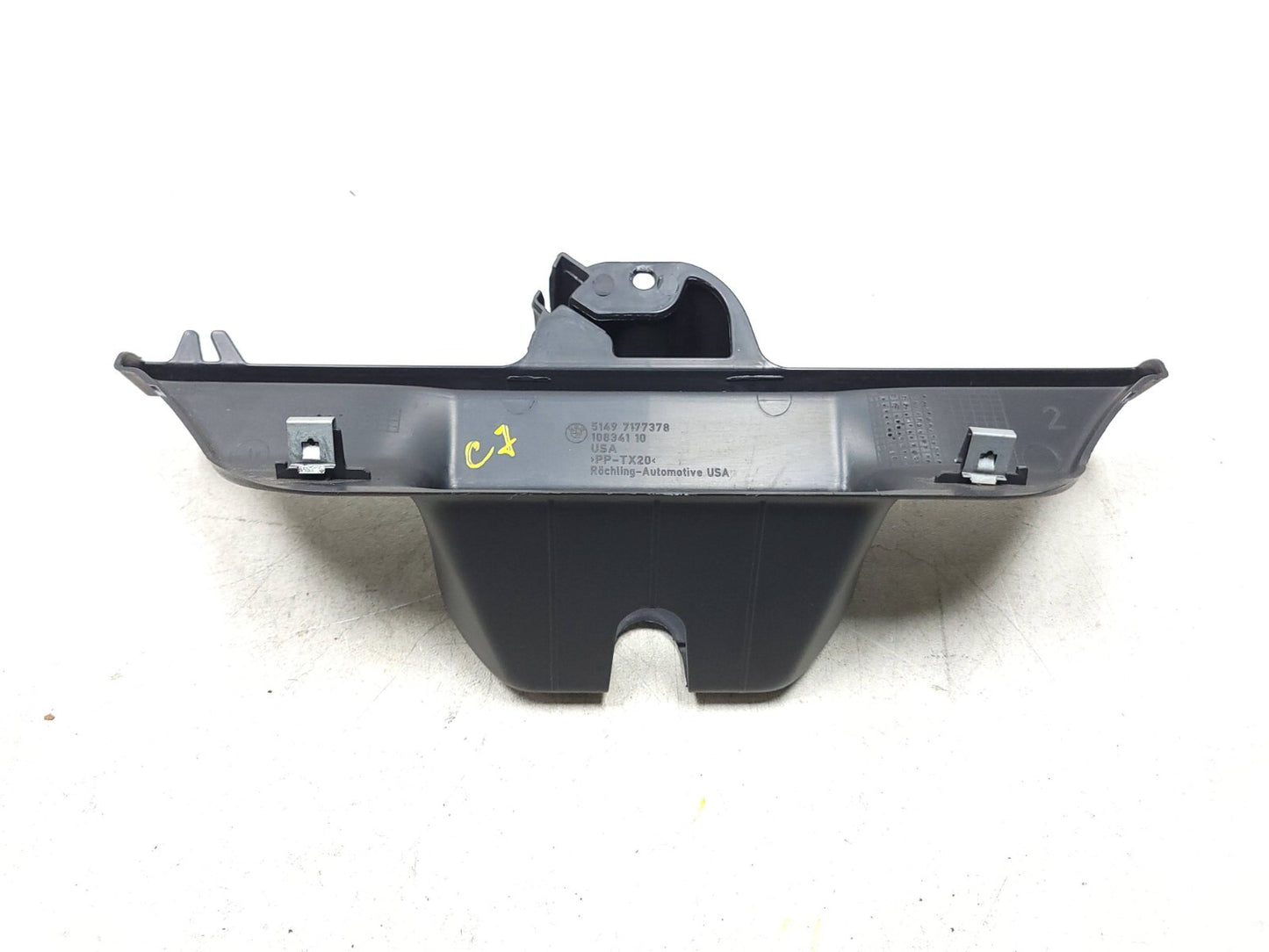 2007 - 2013 BMW X5 E70  Rear Trunk Lid Lock Latch Cover Trim Panel 7177378 OEM