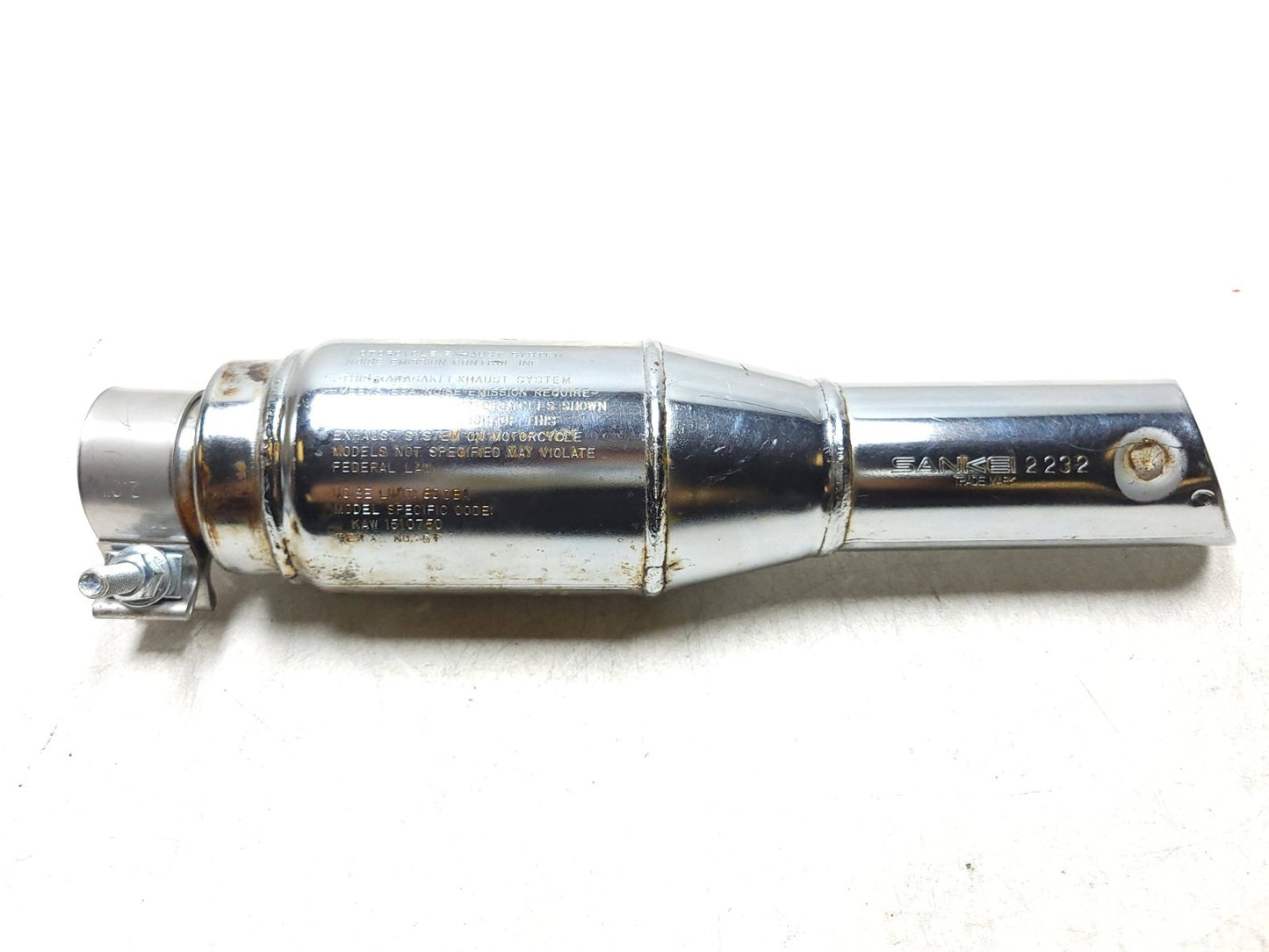 1986 Kawasaki Vulcan 750 Vn750 Exhaust System Muffler 5 Pcs OEM