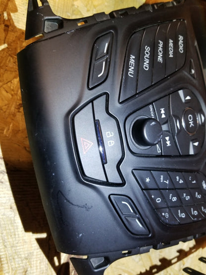 2013 Ford Focus Dashboard Radio Trim Bezel W/ Control Switch OEM