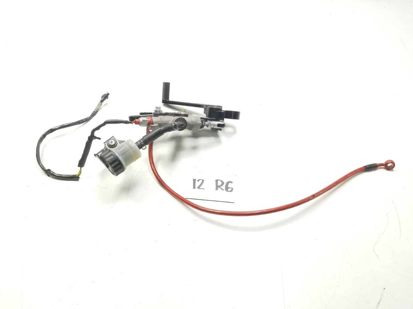 2008 - 2016 2012 Yamaha Yzfr6 R6 Rear Brake Master Cylinder & Brake Pedal