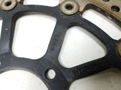 15 - 18 Ducati Monster 821 Front Brake Rotor Disc Left & Right W/ ABS Ring OEM