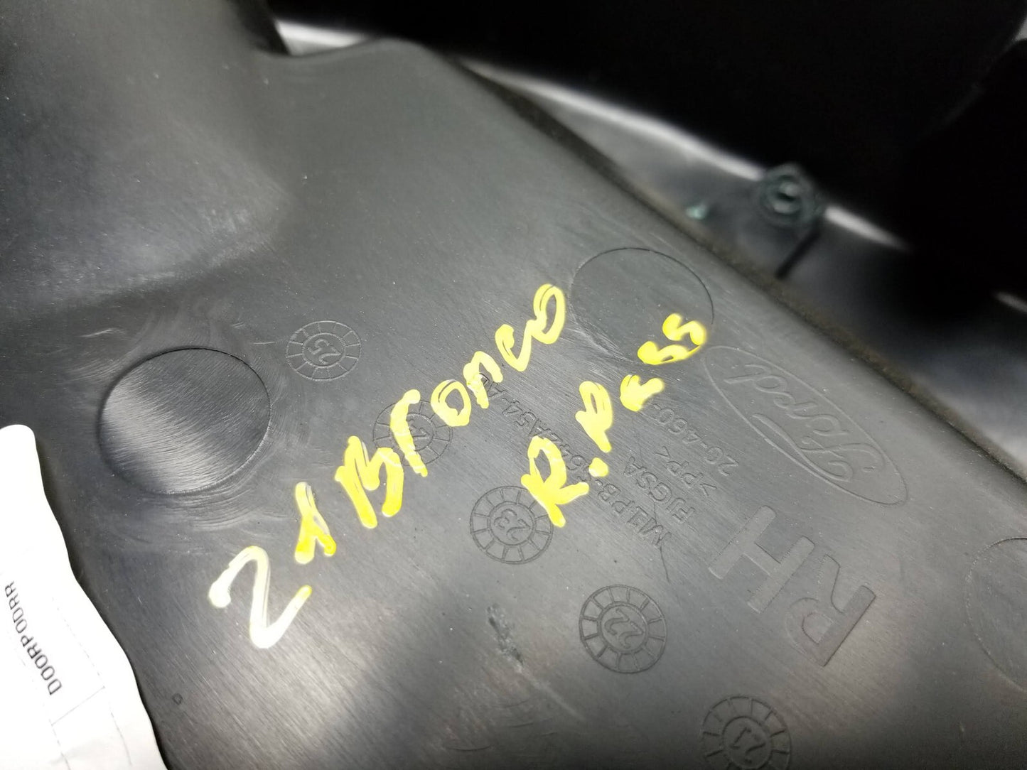 2021 Ford Bronco Sport Rear Passenger Door Panel OEM