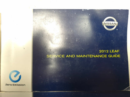 2012 Nissan Leaf Owner's Manual Set W/ Case OEM