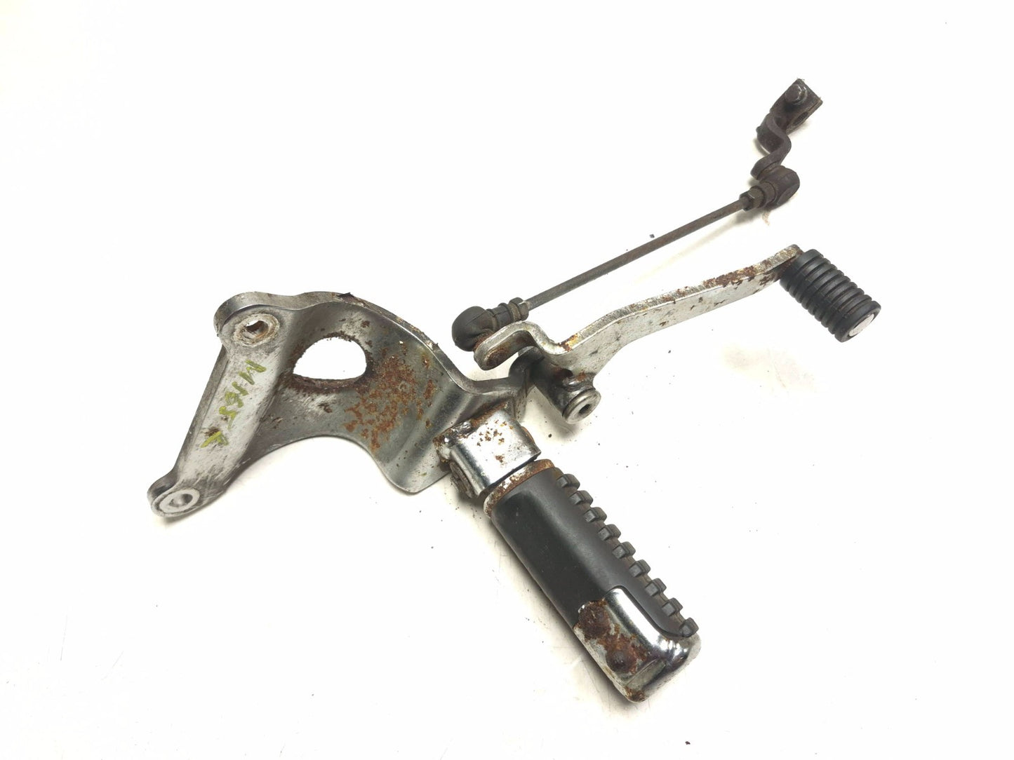 1997 Honda Magna Vf750 Front Left Foot Peg & Bracket W/ Shifter Lever OEM