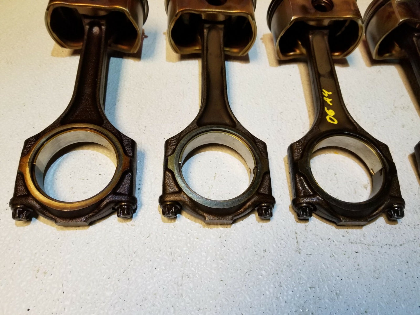 2006 Audi A4 B6 3.0l Piston W/ Connecting Rod 6pcs OEM