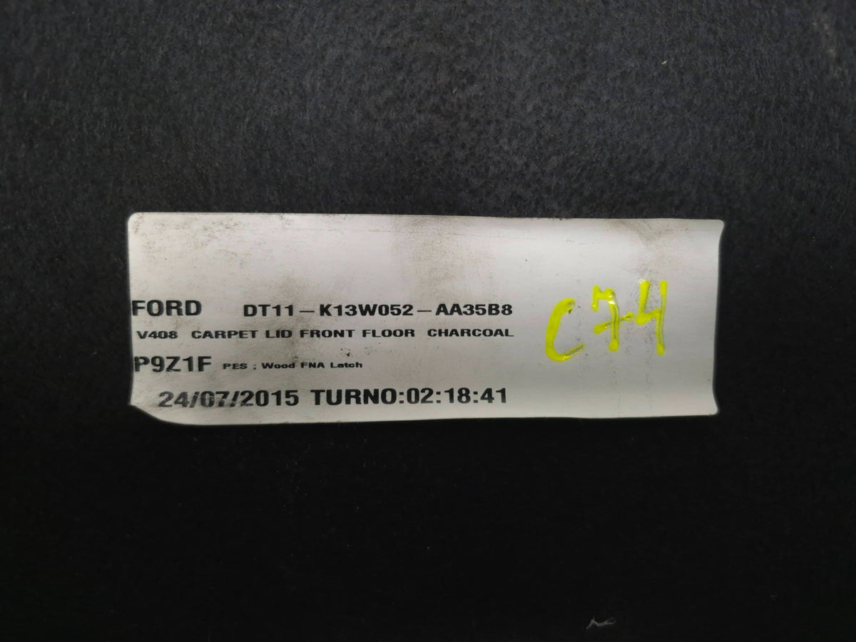 2016 Ford Transit Connect Front Lid Floor Cover Panel OEM