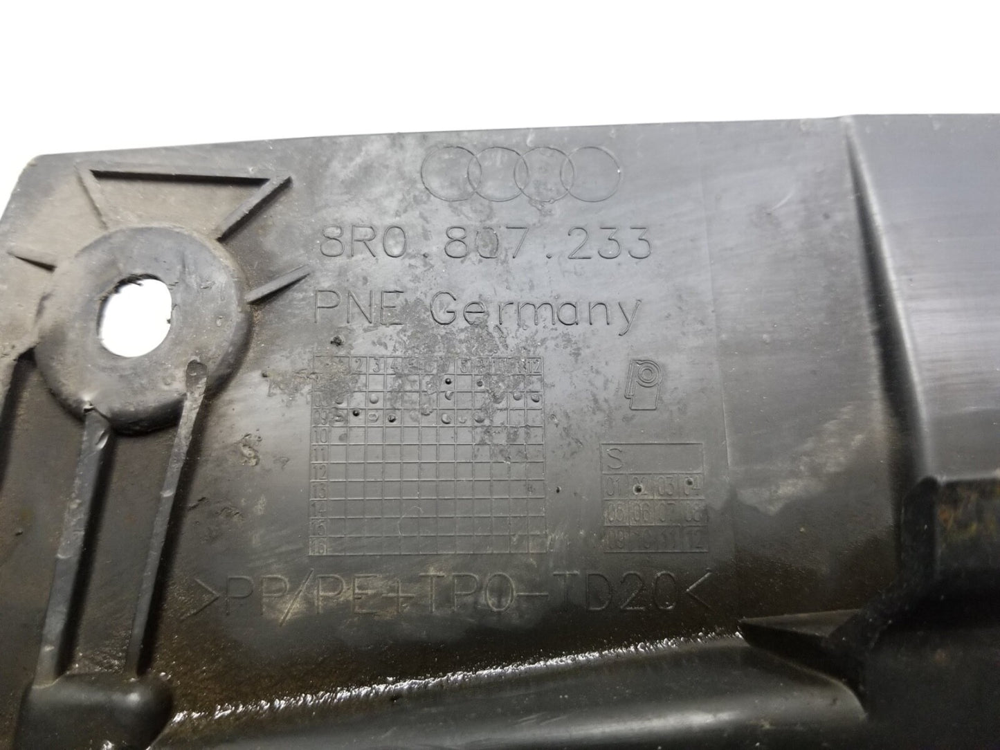 2009 - 2017 Audi Q5 Front Bumper Lower Filler Panel Plate Cover OEM