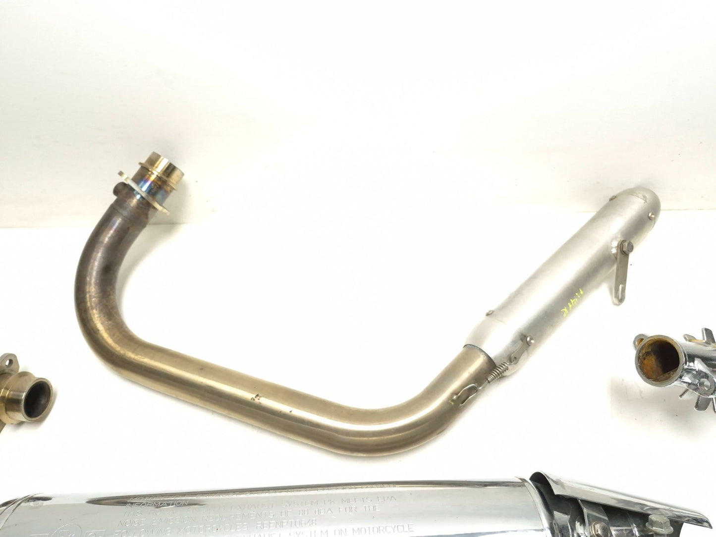 2022 Royal Enfield Int650 Exhaust Header Pipe Muffler & Heat Shield Lh & Rh OEM