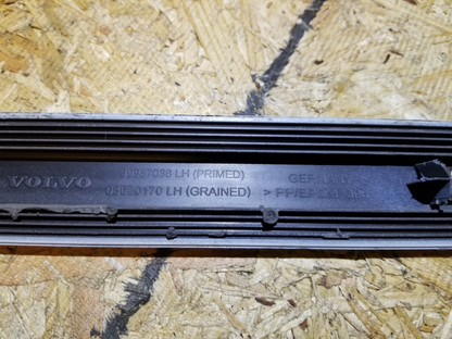 2011 Volvo S40 Rear Door Side Molding Left Driver Side Lower & Upper Pair OEM