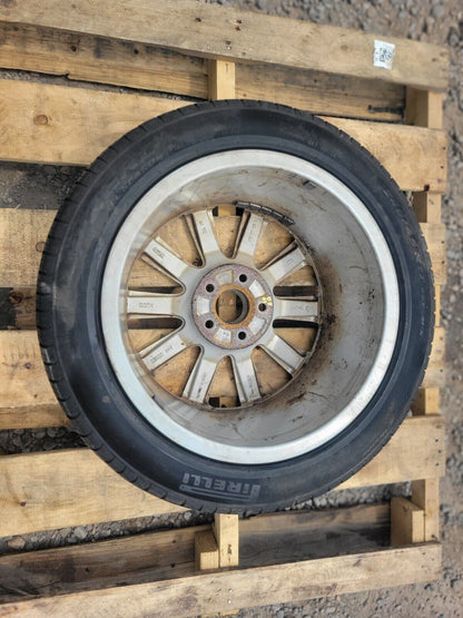 06-09 Audi A4 Wheel Rim W/ Tire Pirelli P Zero 245/45r17 Pair Two OEM