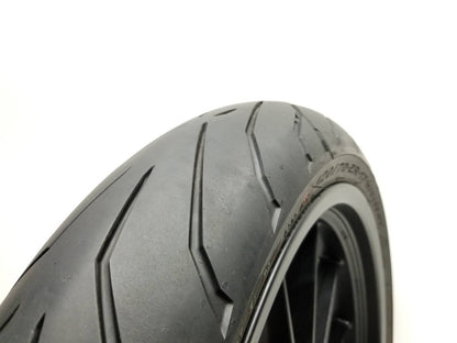 20 - 24 Benelli 302s Front Wheel Rim & Tire 120/70r17 Straight OEM 1609 Miles