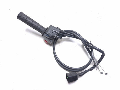 2008 Kawasaki Ninja 250r Ex250j Right Handlebar Switch & Throttle Cable Grip OEM