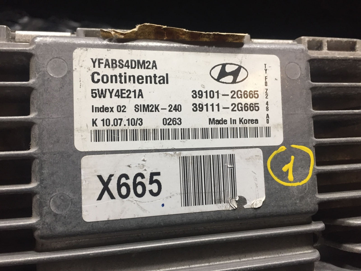 11 2011 Hyundai Sonata 2.4l Engine Computer Module Unit Ecm Ecu OEM OEM N1 52k