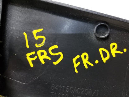 2015 Scion Fr-s Trim W/ Guide Sleeve & Knob Front Driver Side Left OEM