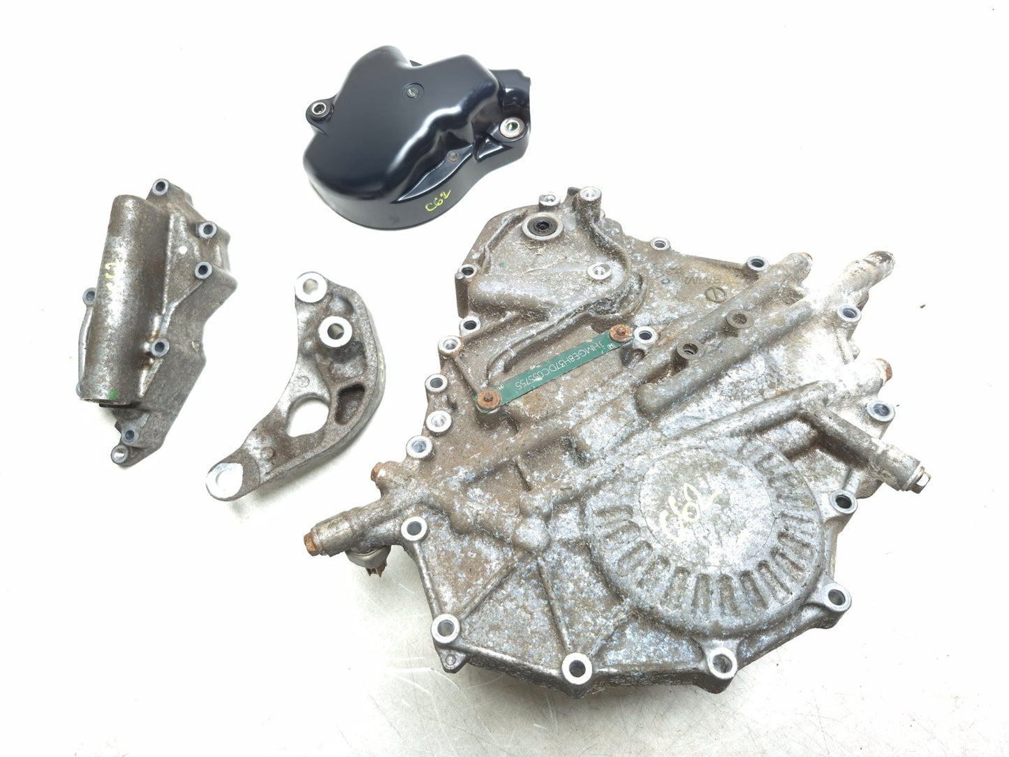 2013 Honda Fit 1.5l Automatic Transmission Cover & Bracket Driver Side Set OEM