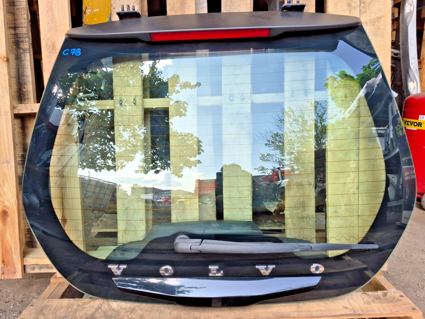 2012 Volvo C30 Rear Back Window Glass OEM