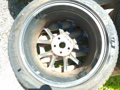 2019 Tesla Model 3 Wheel Rim W/tire Michelin 235/45/r18 18x8.5j 5.8/32 4 Pcs OEM
