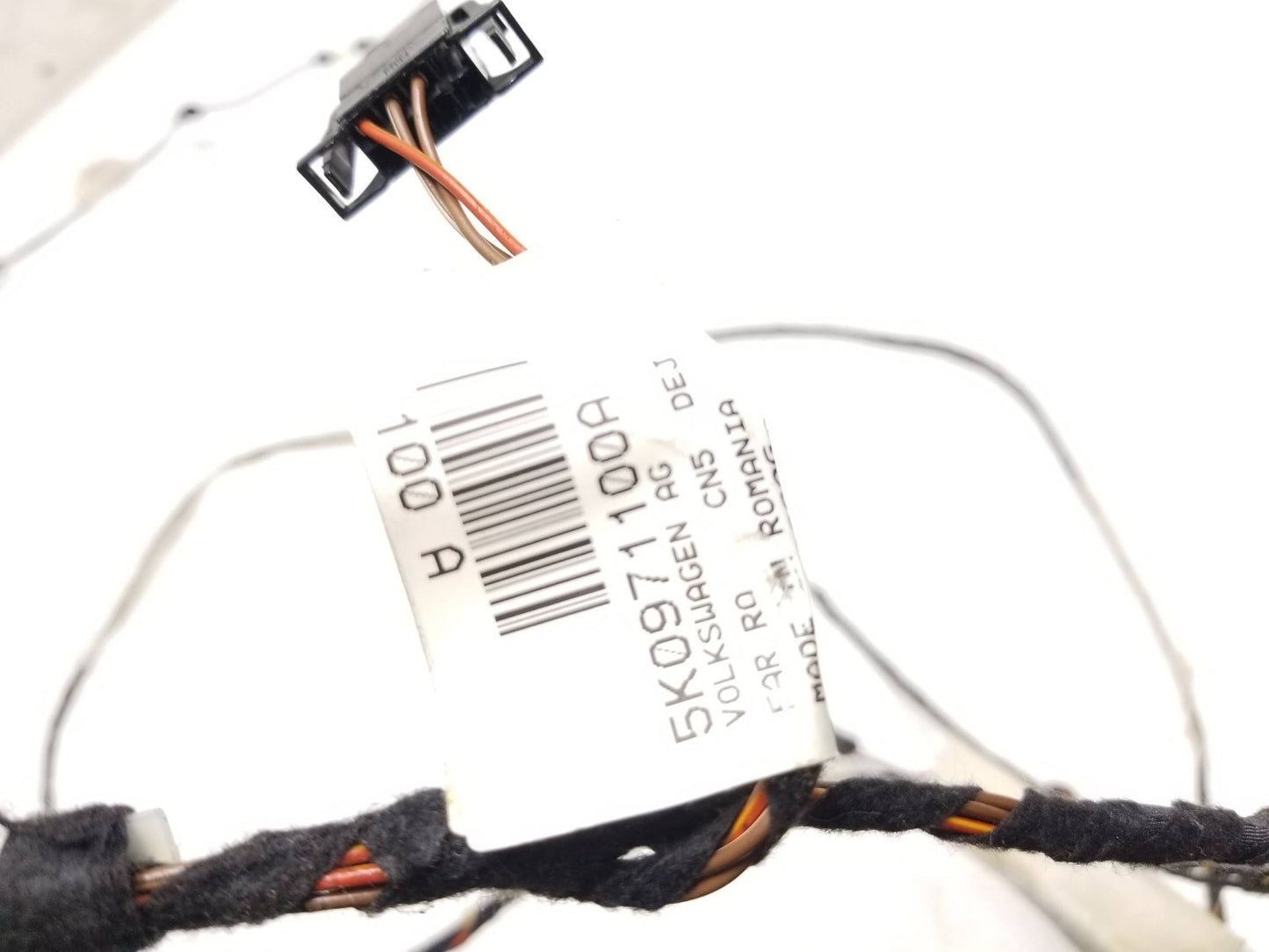 2010 - 2014 VW Golf GTI Rear Trunk Hatch Window Glass Wiring Harness OEM