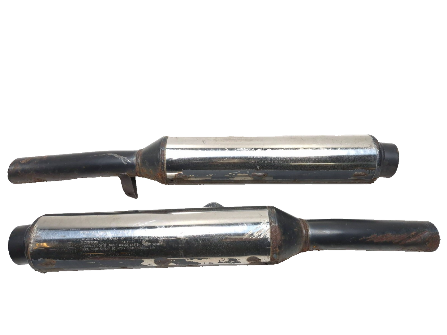 1993 Suzuki Gsx 600 Fp Katana Right & Left Muffler Pair OEM