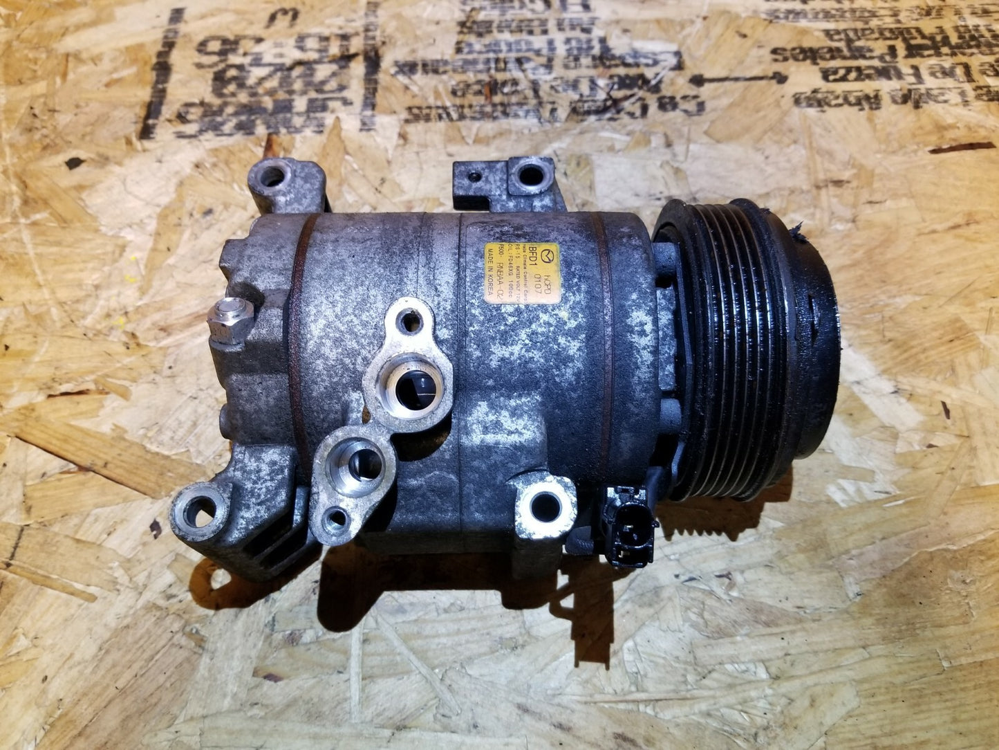 2012 Mazda 3 2.0l A/c Compressor OEM