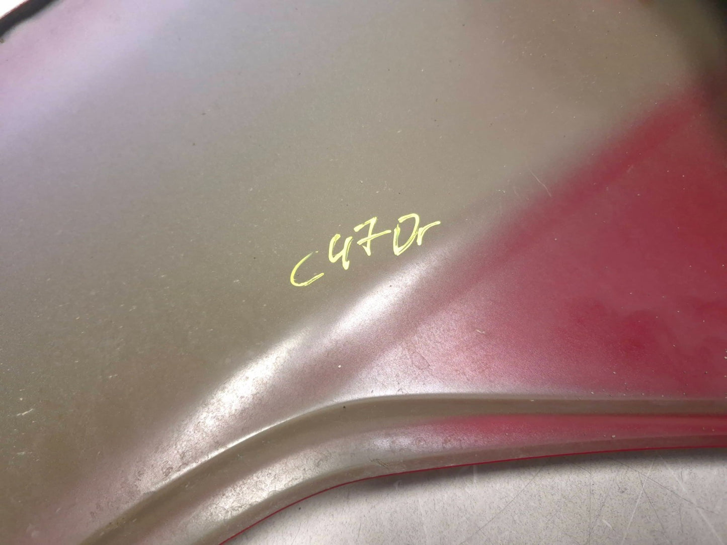 2013 Fiat 500 Turbo Front Driver Red Fender Panel OEM