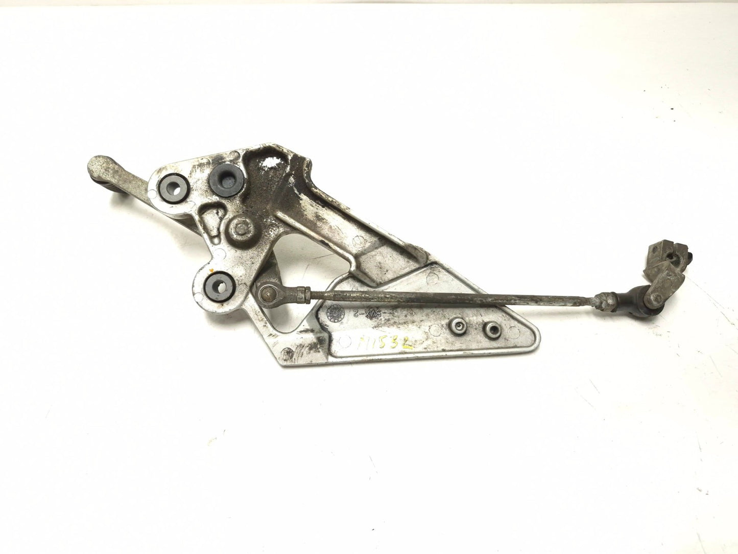 2004 Yamaha Fz6 S Gear Shift Lever W/ Left Footrest Bracket Assy OEM