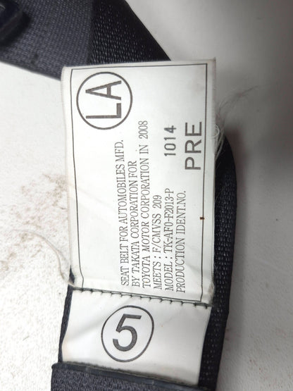 2009 Lexus IS250 Rear Seat Belt Retractor 3pcs OEM