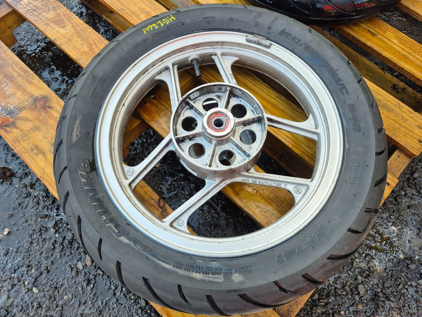 2007 Kawasaki Ninja 250 Ex250 Wheel Rim W/tire Front & Rear Pair OEM