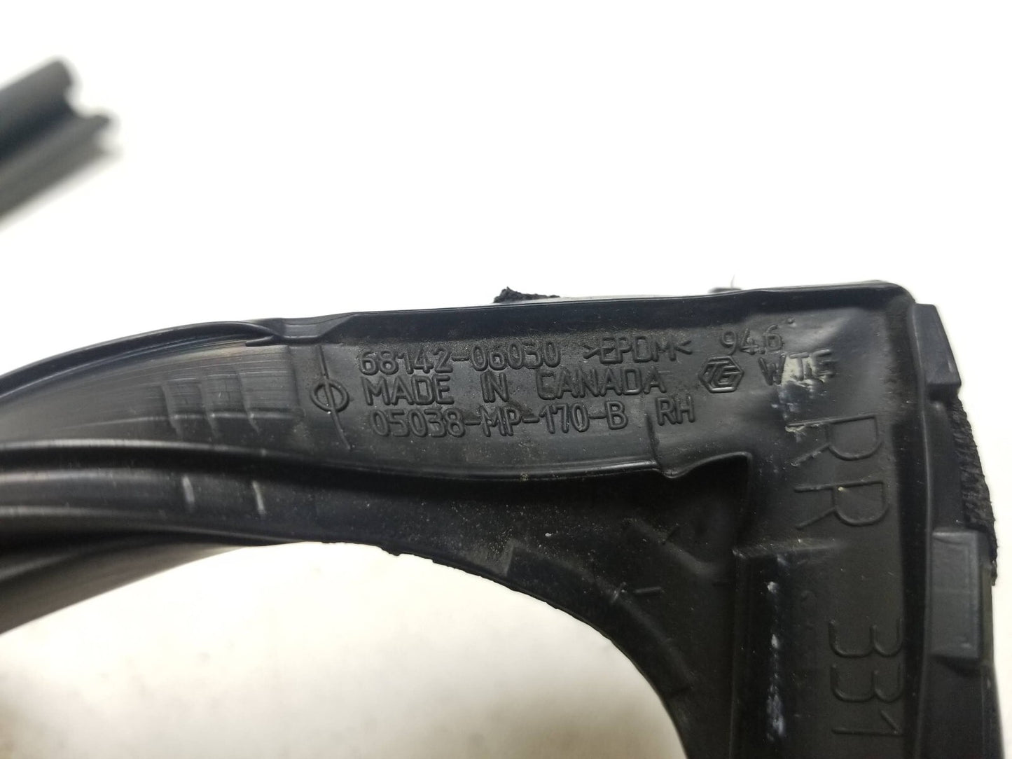 2007-2011 Toyota Camry Door Window Seal & Belt Rear Passenger Side Right  OEM