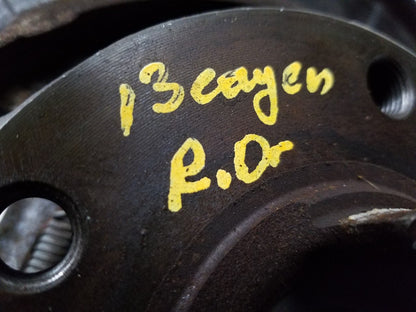 2013 Porsche Cayenne Wheel Spindle Knuckle Rear Driver Side Left OEM