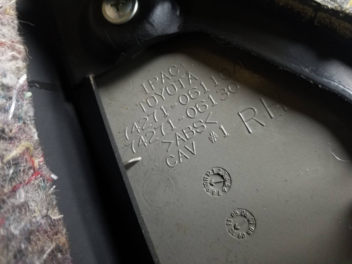 2007-2011 Toyota Camry Door Panel Trim Rear Passenger Side Right OEM