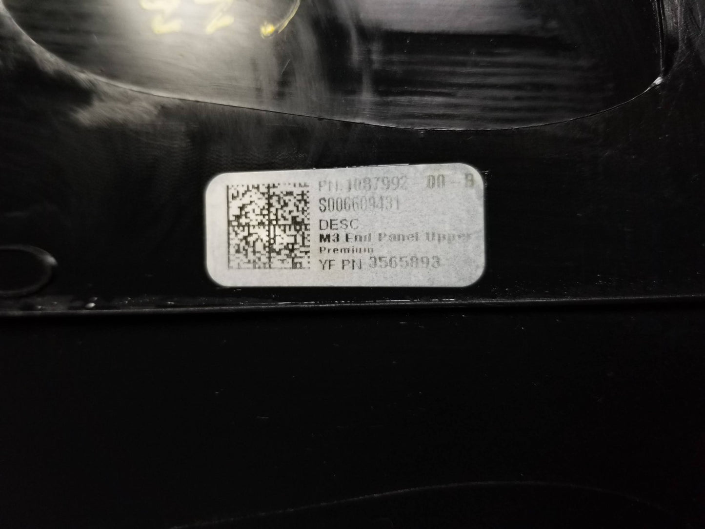 2021 Tesla Model 3 Center Console Back End Cover Trim OEM