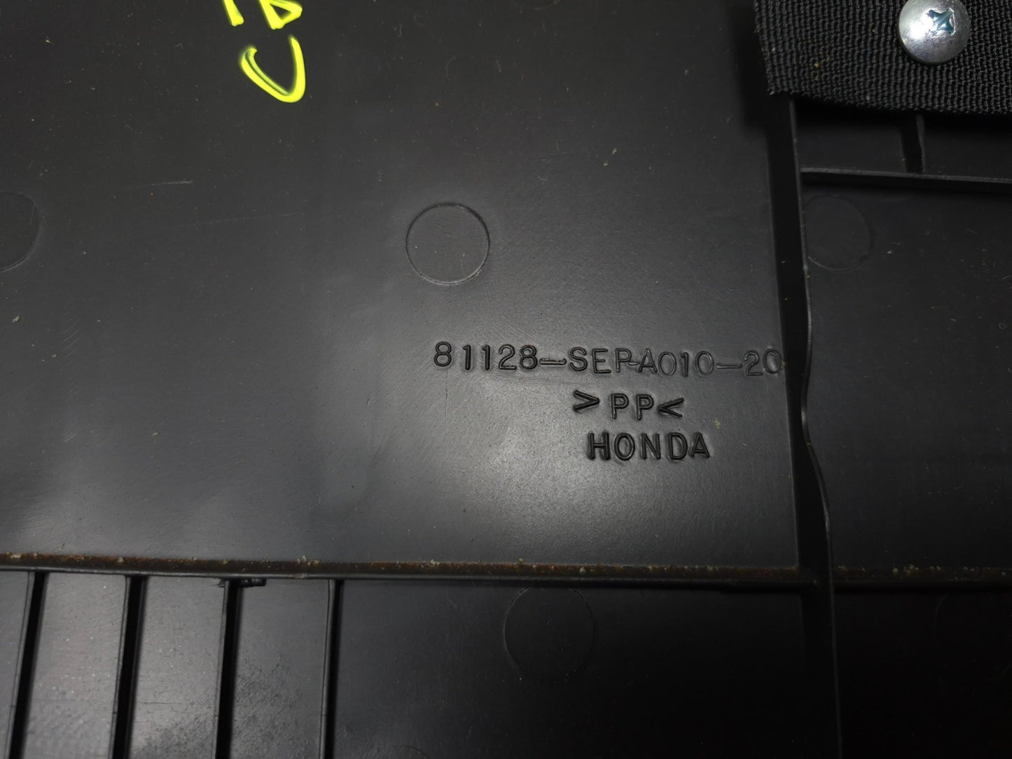 2008 Acura Tl Front Seat Back Cover Panel Right Passenger Side OEM