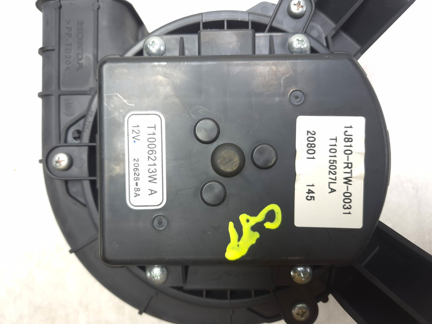 2012 Honda Cr-z Hybrid Battery Cooler Blower Motor OEM
