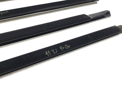 2010 - 2019 Jaguar XJ Door Glass Belt Seal Molding Set 4 OEM