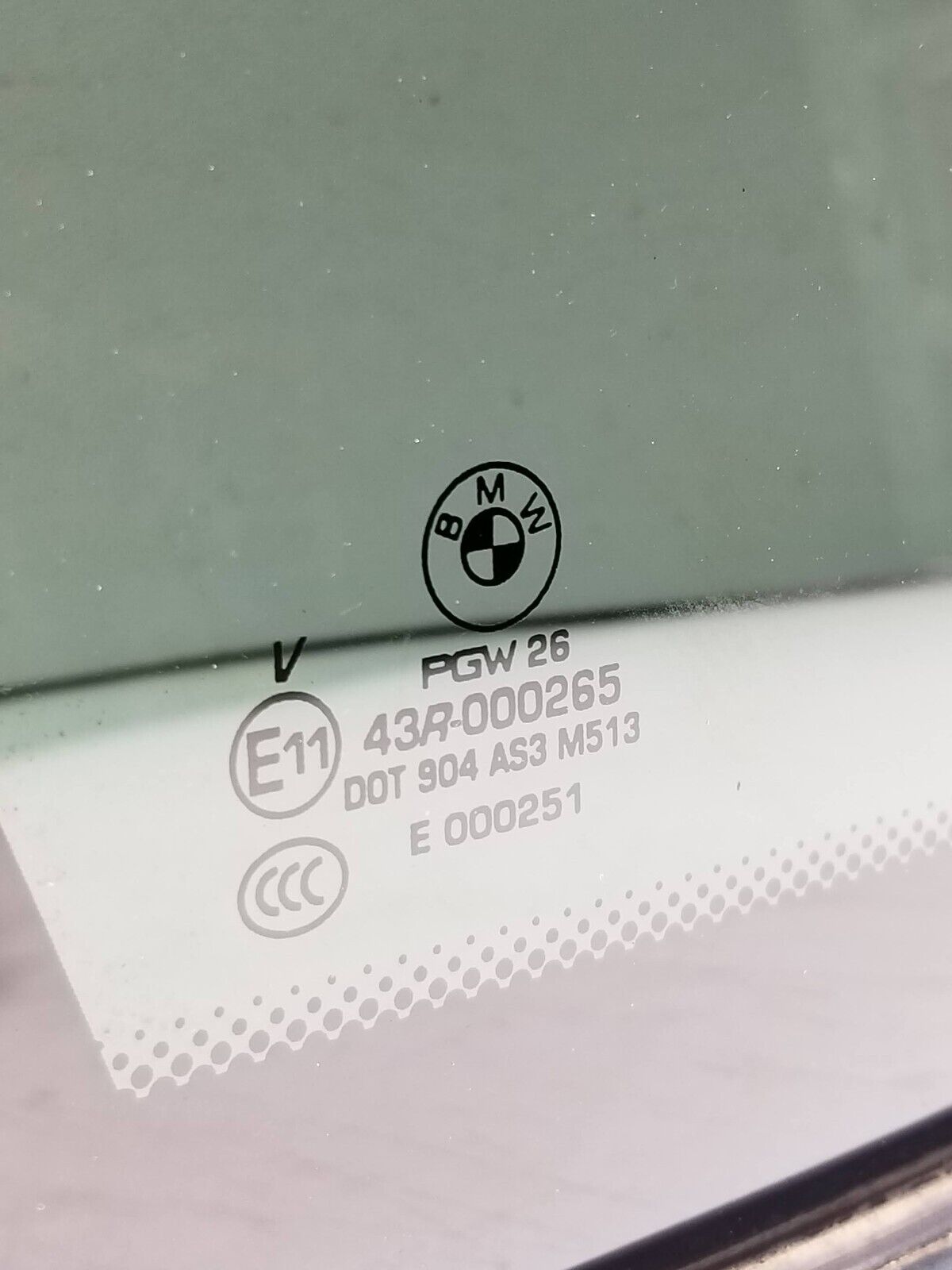 14-18 BMW X5 Rear Quarter Window Glass Driver Side Left OEM 89k Miles✅