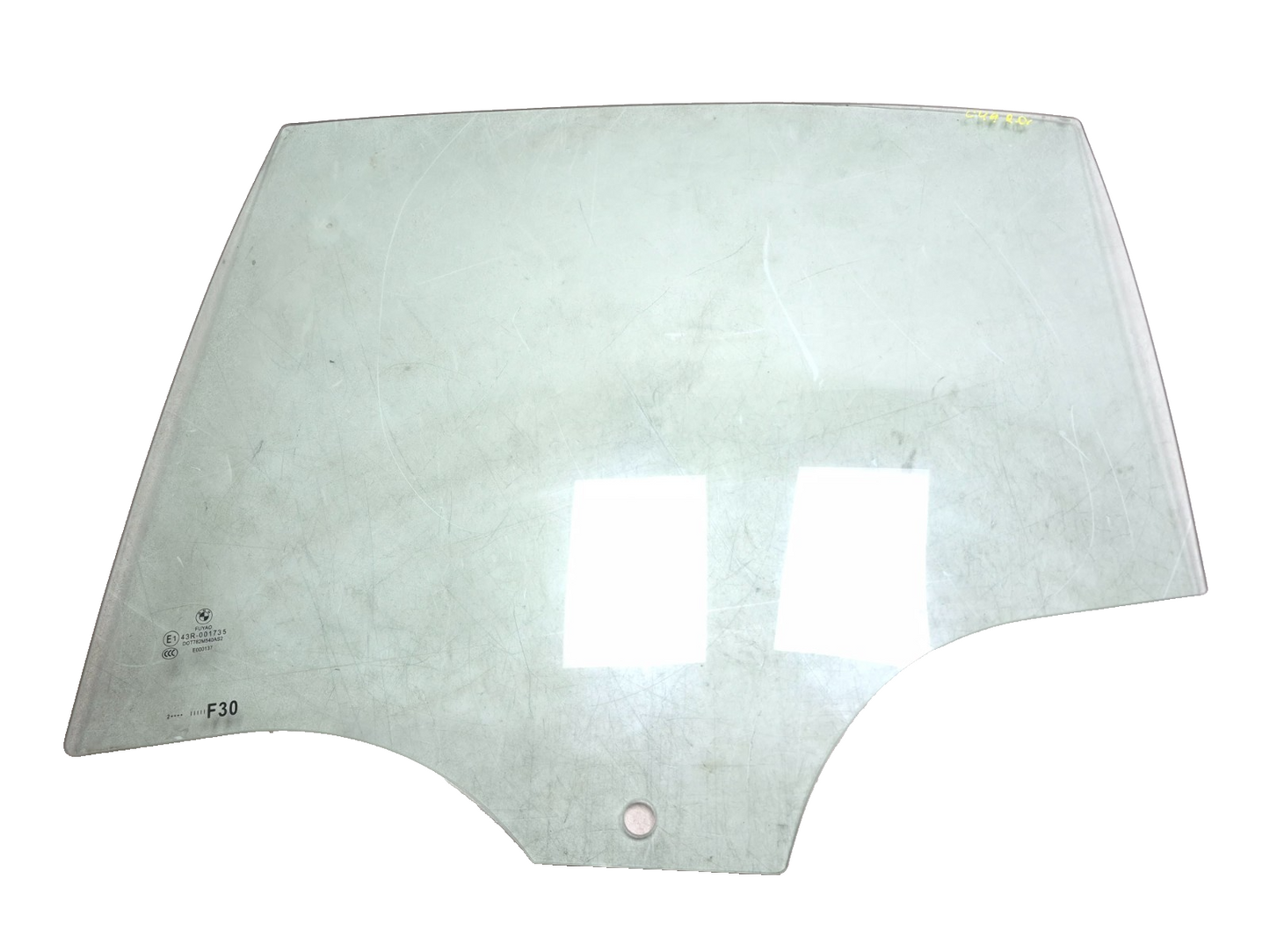 2013 BMW 328i F30 Rear Door Window Glass Driver Side Left OEM