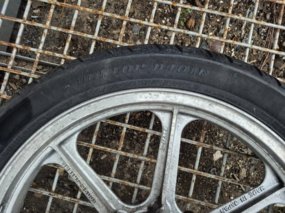 1990 Kawasaki Vn750 Vulcan Rear & Front Wheel W/ Tire Pair R 15 R 19 OEM
