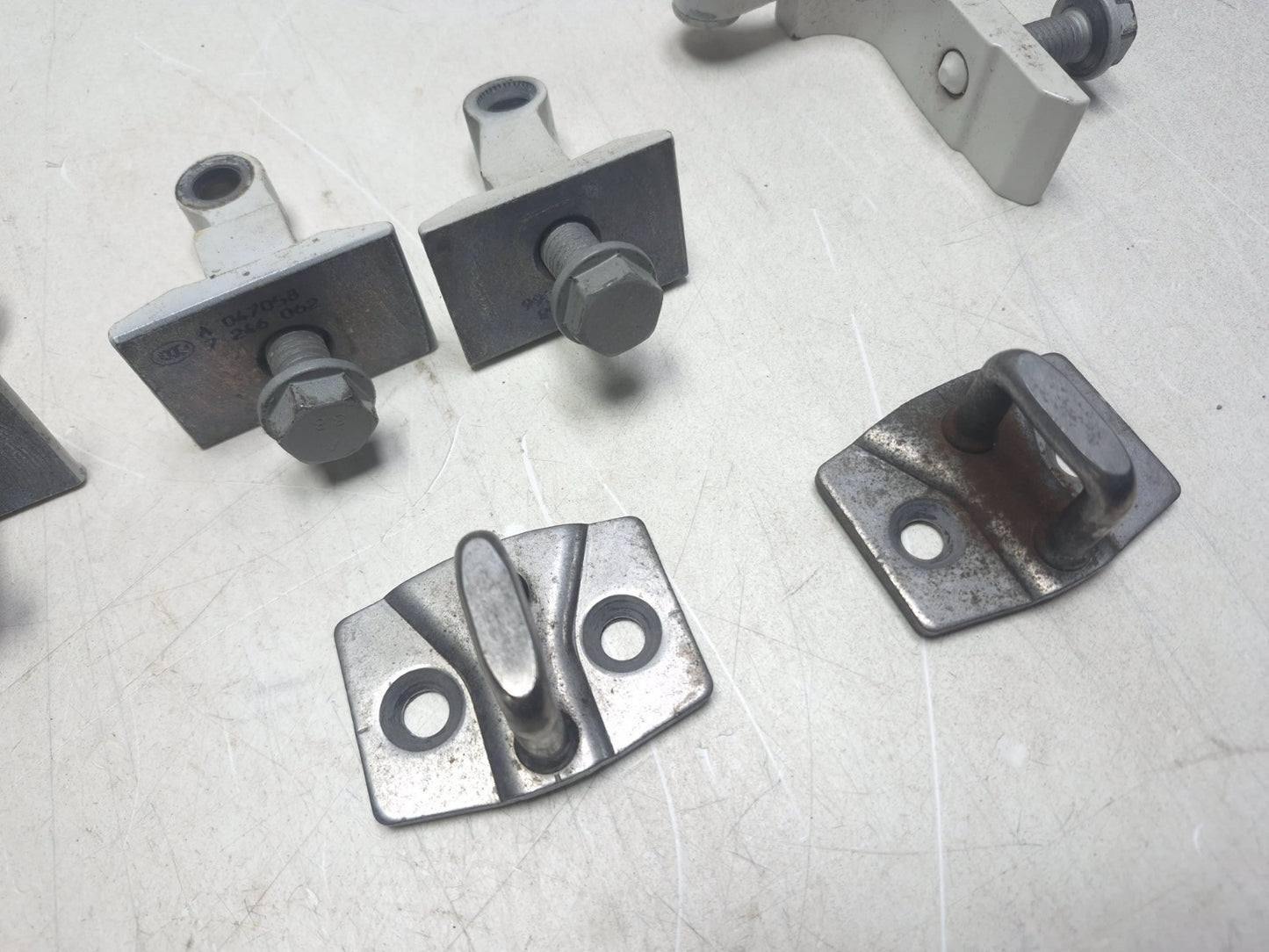 2013 BMW 328i F30 Sedan Rear Door Hinge W/ Striker Right Passenger Side Set OEM