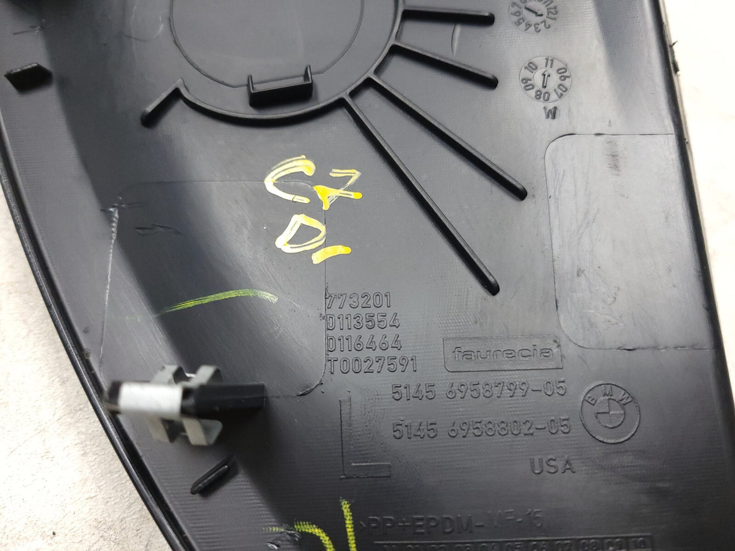 2007 - 2013 BMW X5 X6 E70 Dash End Cap Cover Left & Right OEM