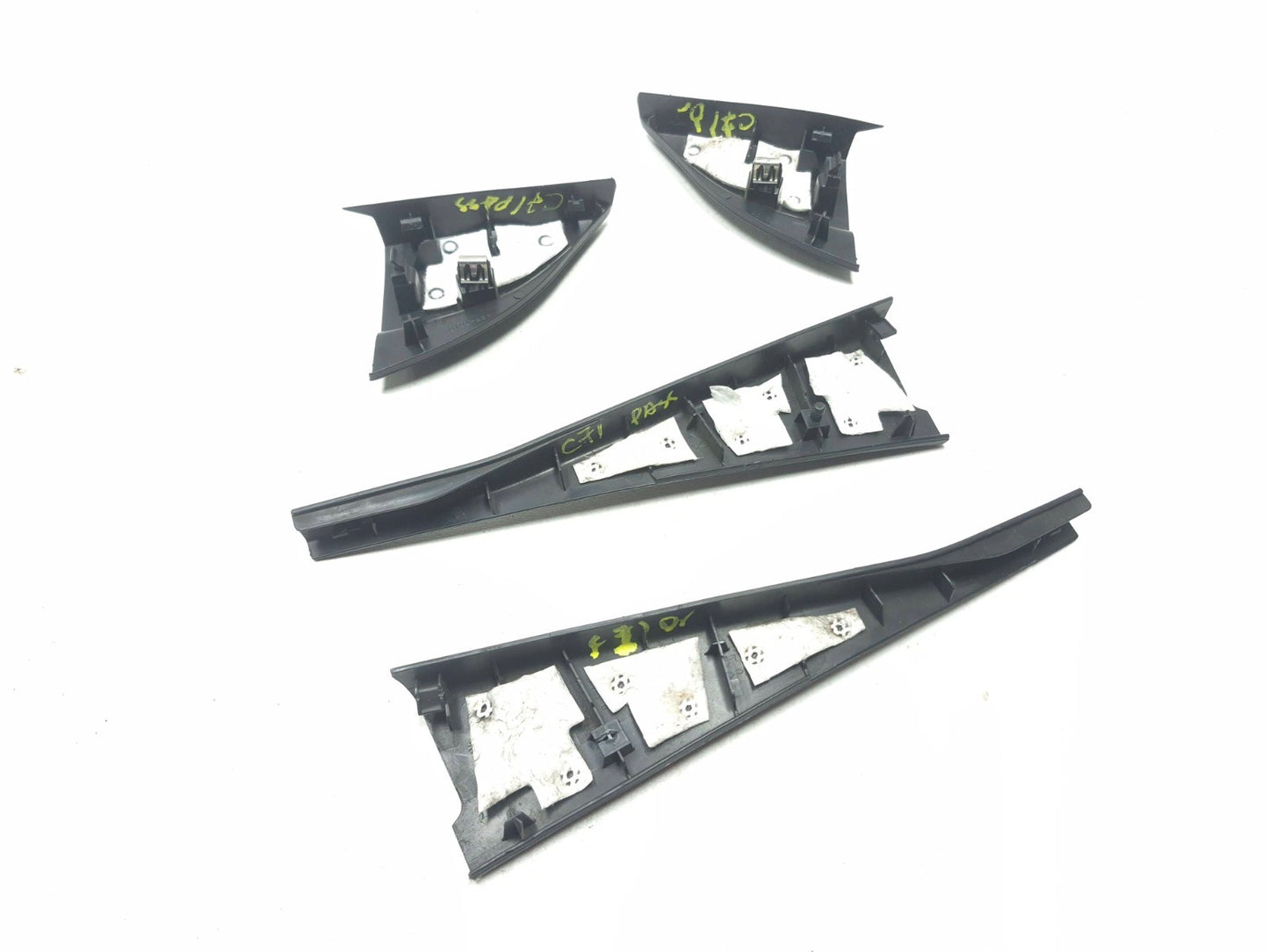 2012 Honda Cr-z Front Door Exterior Corner & Pillar Trim Cover 4 Pcs OEM