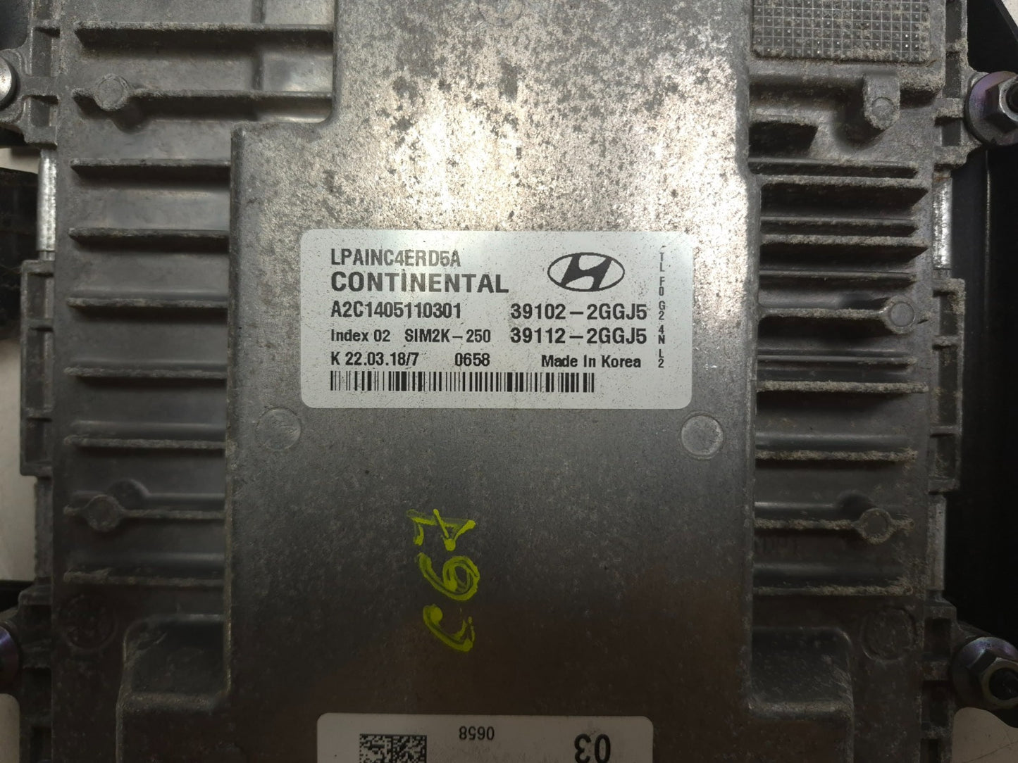 2018 Hyundai Sonata Ecm Engine Control Module 2.4l OEM