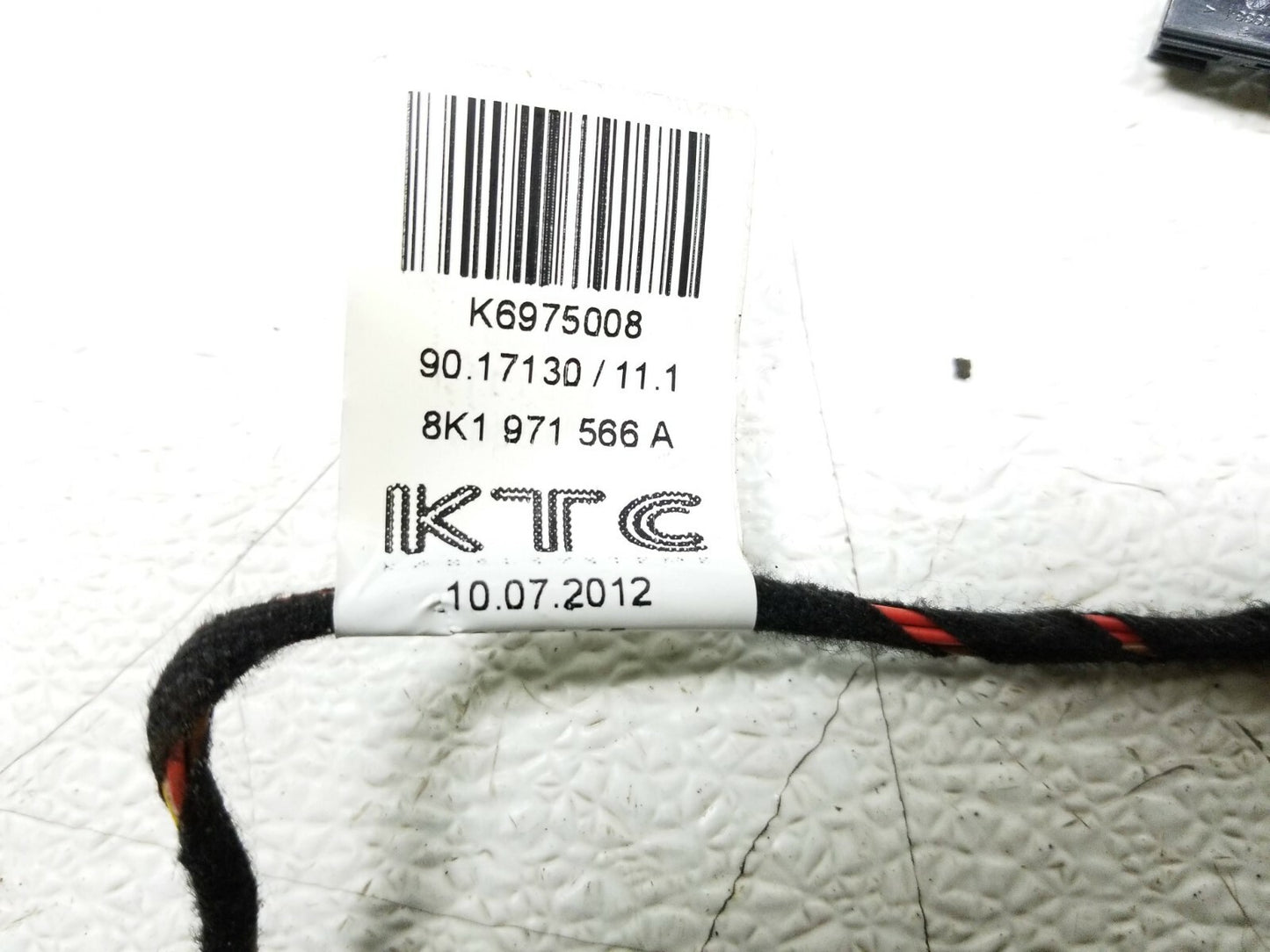 10 11 12 Audi Q5 Heater Wire Harness OEM 72k Miles