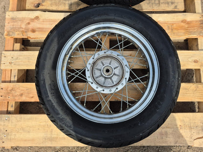 2006 Suzuki Gz250 Wheel Rim W/ Tire Front & Rear Pair R 16 R 15 OEM