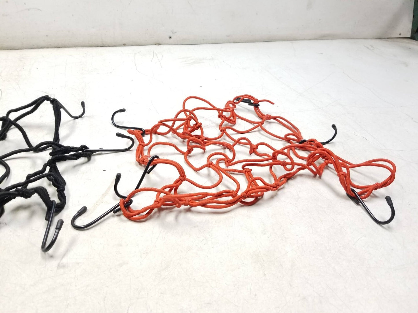 Motorcycle Luggage Cargo Net Red & Black 2pcs