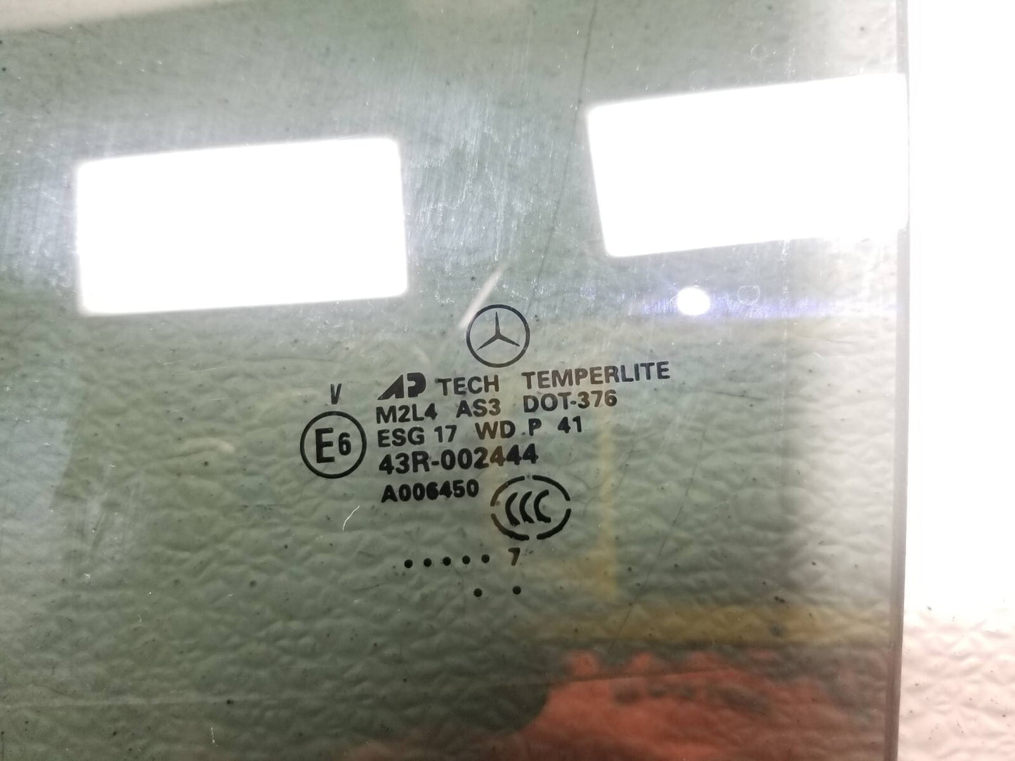 2007 Mercedes-benz Ml500 Door Window Glass Rear Driver Side Left OEM